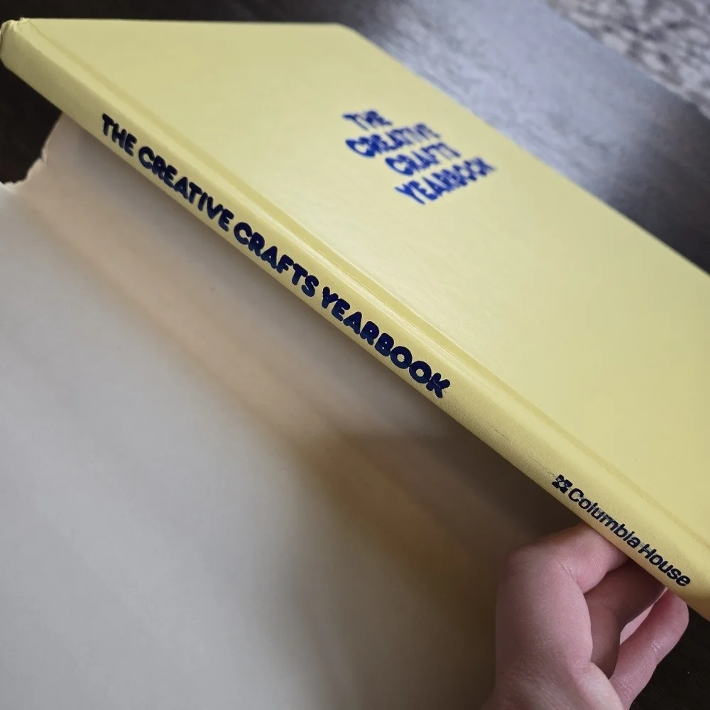 The Creative Crafts Yearbook 1979 Yellow Hardcover Vintage Book